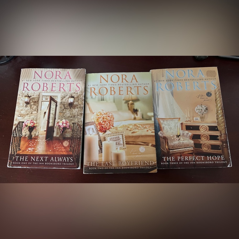 Set of 3 Nora Roberts Books.  The Inn Boonsboro Trilogy